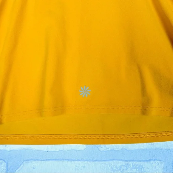 ATHLETA Conscious Crop Bra in Abyssinian Yellow Women's M Gym Yoga Athleisure - Picture 8 of 11